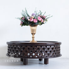 Load image into Gallery viewer, Andrea_Solid Indian Wood Carved Round Coffee Table_80 Dia cm_Available in 3 Colors
