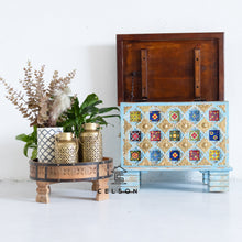 Load image into Gallery viewer, Zoe_Solid Wood Coffee Table_Storage Trunk_Rustic Blue_Available in 3 sizes

