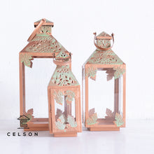 Load image into Gallery viewer, Lina_Metal Lantern Set with Glass_Set of 3 Lantern
