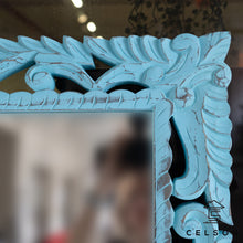 Load image into Gallery viewer, Aria_Solid Indian Wood Hand Carved Mirror_Available in various sizes
