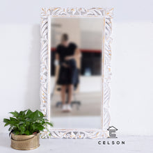 Load image into Gallery viewer, Kaiina_Solid Indian Wood Hand Carved Mirror_Available in various sizes
