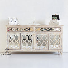 Load image into Gallery viewer, Lee _Hand Carved Solid Indian Wood Sideboard_Buffet_Dresser_180cms
