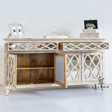 Load image into Gallery viewer, Lee _Hand Carved Solid Indian Wood Sideboard_Buffet_Dresser_180cms
