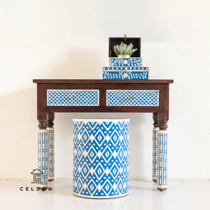 Hannah_Bone Inlay Console Table with 2 Drawers_Vanity Table