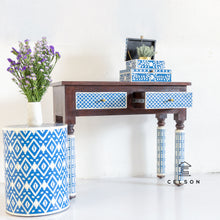 Load image into Gallery viewer, Hannah_Bone Inlay Console Table with 2 Drawers_Vanity Table
