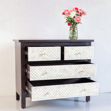 Load image into Gallery viewer, Ryan_ Wooden Carved Chest of drawer_ 100 cm Length
