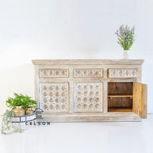 Load image into Gallery viewer, Kelly_ Hand Carved Wooden Sideboard_Wooden Buffet_160cm
