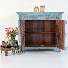Load image into Gallery viewer, Sahiba_Hand Carved Wooden Chest_Cupbord_ Sideboard_Cabinet_ 100 cm Length

