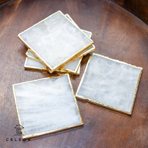 Quartz Coaster_Natural Stone Coaster_Available in different colors