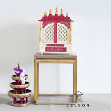 Load image into Gallery viewer, Tara_Hand Carved Wooden Altar_Wooden Mandir_Prayer Mandir_Altar_Available in 6 colors
