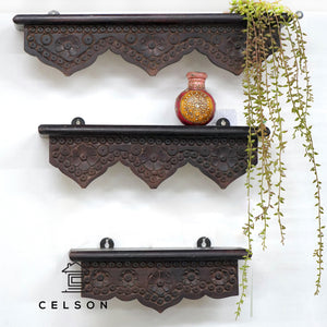 Robin Wooden Wall Shelves Set of 3