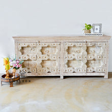 Load image into Gallery viewer, Prakash_Hand Carved Solid Indian Old Wood Sideboard_Buffet_Dresser
