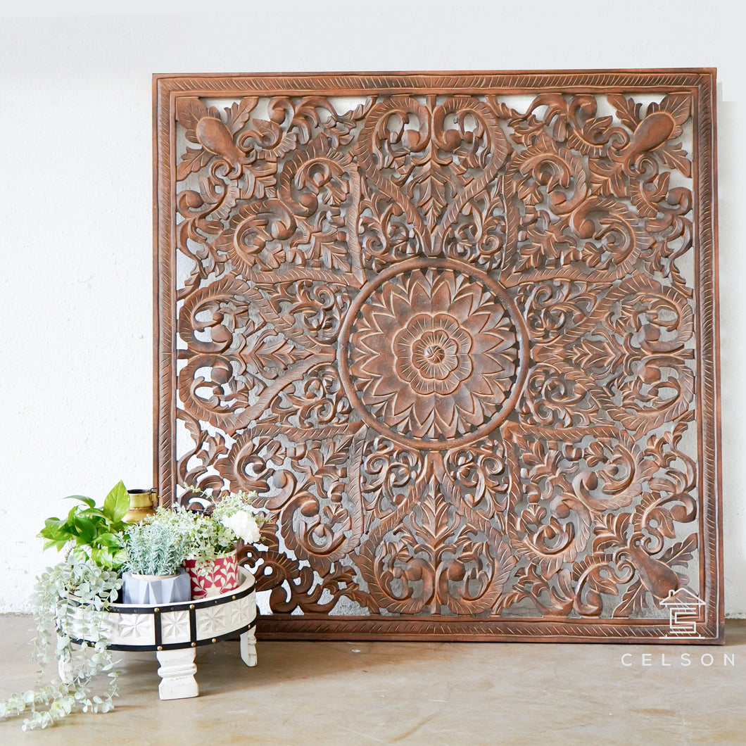 Fink_Wooden Carved Wall Panel_120 x 120 cm