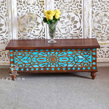 Load image into Gallery viewer, Jack Carved Wooden Storage Trunk
