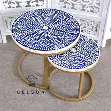 Load image into Gallery viewer, Jack Bone Inlay Nesting Table
