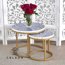 Load image into Gallery viewer, Jack Bone Inlay Nesting Table
