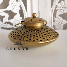 Load image into Gallery viewer, Fish  Antique Brass Lantern

