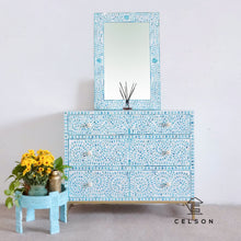 Load image into Gallery viewer, Vega_Bone Inlay Chest and Mirror _ 104 cm Length
