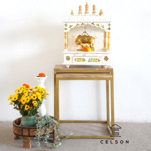 Vayu_Hand Carved Wooden Altar_Wooden Mandir_Prayer Mandir_Altar_Available in 3 colors