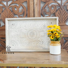 Load image into Gallery viewer, Shen Wooden Tray_Hand Painted Wooden Tray
