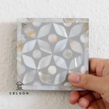 Load image into Gallery viewer, Geometric Pattern Mother of pearl  Inlay Coaster
