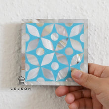 Load image into Gallery viewer, Geometric Pattern Mother of pearl  Inlay Coaster
