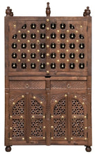 Load image into Gallery viewer, Hari _Hand Carved Wooden Altar_Wooden Mandir_Prayer Mandir_Altar_Brass Bell Altar
