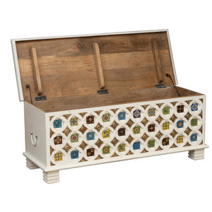 Willy_ Solid Wood Brass fitted Trunk_Storage Trunk_Bench
