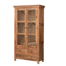 Load image into Gallery viewer, Saga_Hand Carved Indian Wood Tall Almirah_Cupboard_Height 190cm
