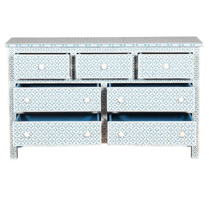 Jenn_Bone Inlay Chest of Drawer with 7 Drawers_ 150 cm Length