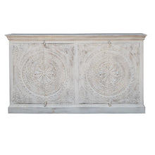 Load image into Gallery viewer, Rachel_ Solid Wood Hand Carved Side Board_Buffet_Cupboard_4 Doors_Cabinet
