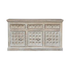 Kelly_ Hand Carved Wooden Sideboard_Wooden Buffet_160cm