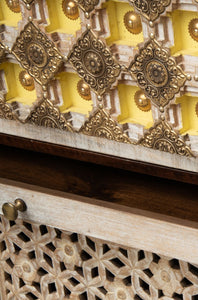Savitri_Hand Carved Wooden Altar_Wooden Mandir_Prayer Mandir_Altar