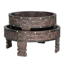 Load image into Gallery viewer, Ariana Hand Carved Chakki Table_Grinder Table
