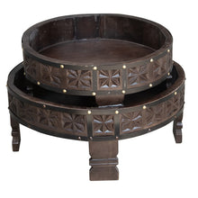 Load image into Gallery viewer, Ariana Hand Carved Chakki Table_Grinder Table
