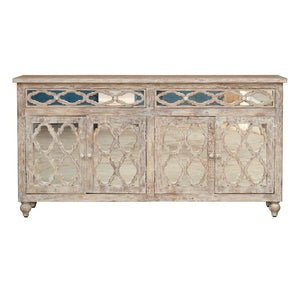 Lee _Hand Carved Solid Indian Wood Sideboard_Buffet_Dresser_180cms