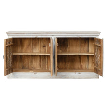 Load image into Gallery viewer, Lisa_ Hand Carved Indian Wood Sideboard with Glass on Door_Buffet
