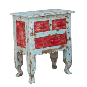 Rita_Hand Carved Solid Indian Wooden Bedside Table