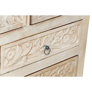 Daisy_Solid Indian Wood Hand Carved Cupboard_Height 190 cm