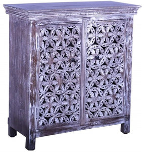 Jorg_Hand Carved Solid Wood Chest_ 90 cm Length