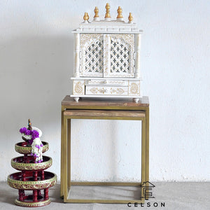 Tara_Hand Carved Wooden Altar_Wooden Mandir_Prayer Mandir_Altar_Available in 6 colors