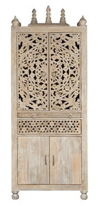 Bharti_Hand Carved Wooden Altar_Wooden Mandir_Prayer Mandir_Altar