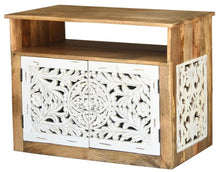 Load image into Gallery viewer, Esom_Solid Indian Wood Carved Chest_Cabinet_ 90 cm Length
