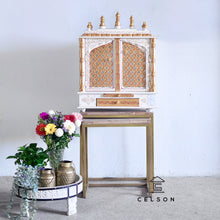 Load image into Gallery viewer, Mira_Hand Carved Wooden Altar_Wooden Mandir_Prayer Mandir_Altar_Available in 7 colors
