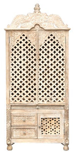 Sanvi_Solid Indian Wood Hand Carved Altar_Wooden Mandir