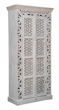 Load image into Gallery viewer, Saige Hand Carved Indian Wood Tall Almirah_Cupboard_Height 180 cm
