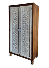 Load image into Gallery viewer, Jensen_Hand Carved_Solid Wood Almirah_Display Unit_Cupboard_height 180 cm
