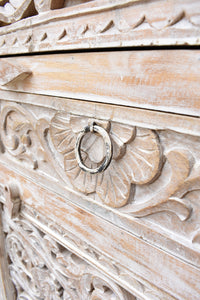 Colin_Solid Indian Wood Hand Carved Cupboard_Height 190 cm