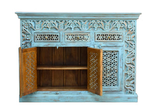 Amora Hand Carved Wooden Sideboard_Buffet_Cabinet