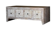 Load image into Gallery viewer, Colter Hand Carved Wooden Coffee Table with 4 drawers_120 cm
